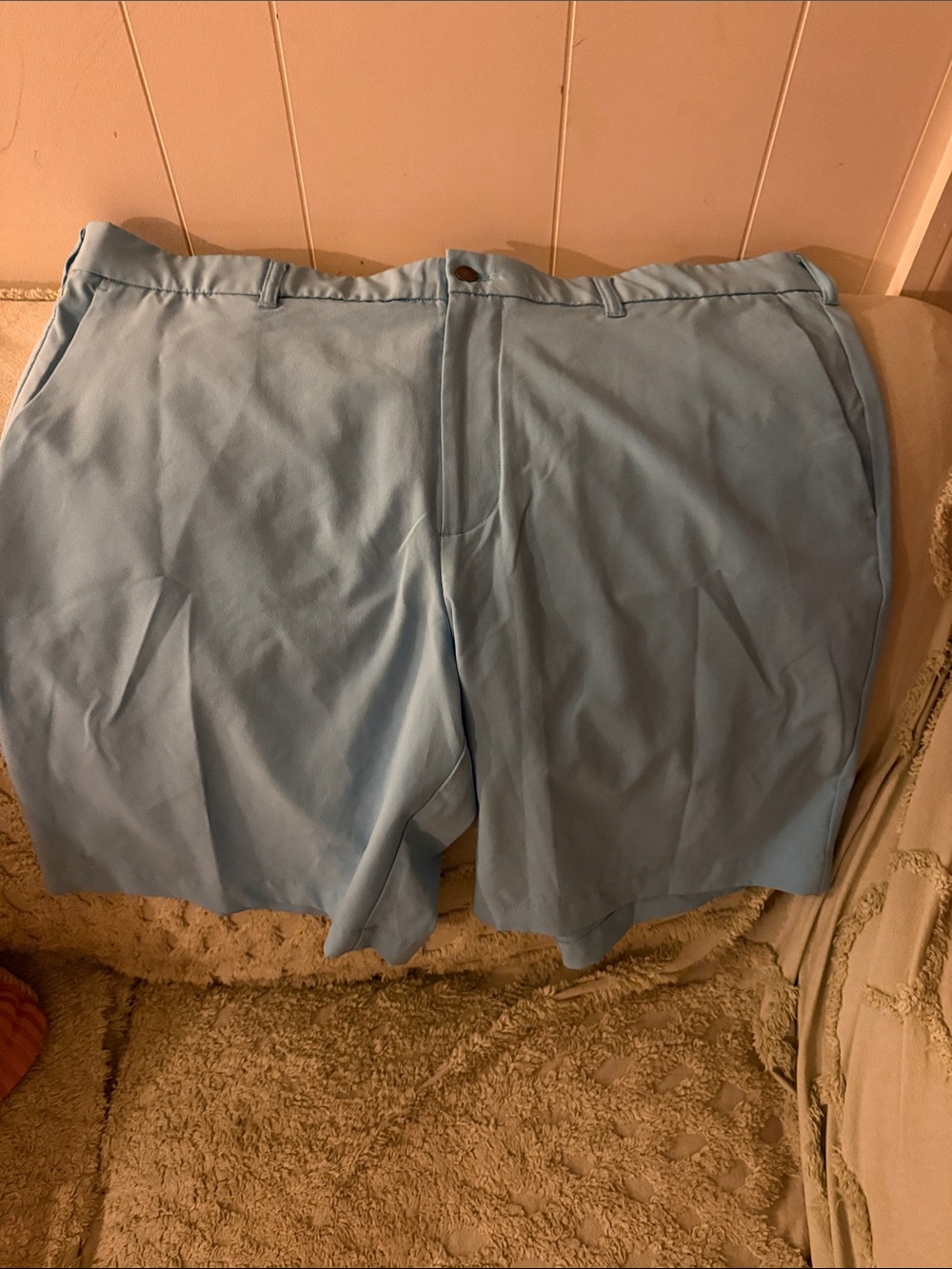 Callaway Light Blue Flat Front Golf Shorts